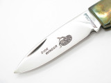 Vtg Parker National Blade Seki Japan AUS6A Ship Scrimshaw Folding Pocket Knife