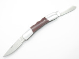 Vtg 1991 Buck USA 535 Bucklock 2 Blade Folding Lockback Pocket Knife Near Mint