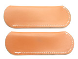 Lot 2 - Leather Stockman Trapper Folding Pocket Knife Sheath Buck 301 Case