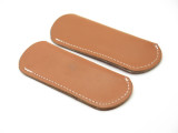 Lot 2 - Leather Stockman Trapper Folding Pocket Knife Sheath Buck 301 Case