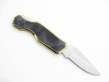 Vtg Hoffman 88L Kawakami Seki Japan Marble Gray Gentleman Folding Pocket Knife