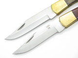 Lot Of 2- Proto USA 18545 Folding Hunter Lockback Knife Factory Second
