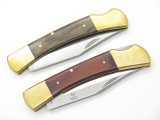 Lot Of 2- Proto USA 18545 Folding Hunter Lockback Knife Factory Second