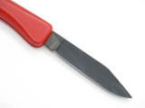 Vtg Degen Inox Solingen Germany Red Handle Folding Pocket Knife