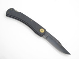 Vtg Parker Imai K-139 Seki Japan 5" Black Folding Hunter Lockback Knife & Sheath
