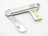 Vtg Parker Seki Japan Patton Army Figural 45 Auto Pistol Knife Old Pocket
