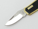 Vtg Hoffman Design M. Kawakami Seki Japan Gentleman Folding Pocket Knife Black