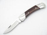 1992 Buck 500 Duke Wood Handle Folding Hunter Lockback Pocket Knife - No Sheath