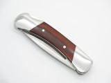 1992 Buck 500 Duke Wood Handle Folding Hunter Lockback Pocket Knife - No Sheath