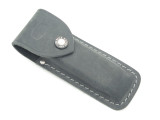 BUCK 110 BLACK DISTRESSED FOLDING LEATHER SHEATH POUCH HUNTER KNIFE