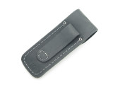 BUCK 110 BLACK DISTRESSED FOLDING LEATHER SHEATH POUCH HUNTER KNIFE