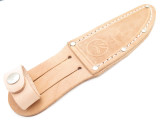 Marbles Classic Moose Head Small Fixed 4.5" Blade Hunting Knife Leather Sheath