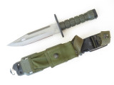 1996 Buck 188 Civilian Bayonet Survival Fixed Blade Combat Bowie Knife & Sheath