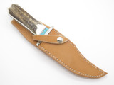 Custom USA Leather Fixed Blade Knife Sheath for Schrade Colt Smith Wesson Bowie