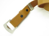 Vintage Seki Cut Japan Fixed Blade Belt Knife With Brown Leather Belt