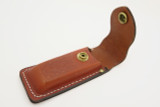 Vtg Case XX 4.25" Basketweave Leather Folding Hunter Pocket Knife Sheath