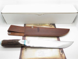 Custom RRR Leroy Remer Marbles Trailmaker Elk Stag Limited Fixed Bowie Knife
