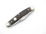 Vtg 1970s Boker USA Tree Brand 8313 3 Blade Whittler Folding Pocket Knife