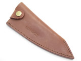Seki Cut Deba 5.5" Blade Leather Fixed Knife Sheath Kitchen Sushi Blade Guard