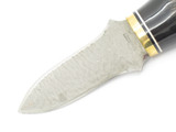 Vtg United UC740 Flinthorn Seki Japan Chip Flint Buffalo Horn Fixed Dagger Knife