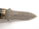 Vtg United UC740 Flinthorn Seki Japan Chip Flint Buffalo Horn Fixed Dagger Knife