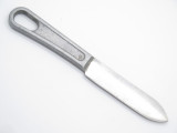 Vtg US Military Stainless Steel Dinner Table Mess Kit Fixed Blade Knife