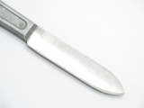 Vtg US Military Stainless Steel Dinner Table Mess Kit Fixed Blade Knife