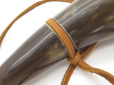 Handmade John Nelson Idaho 12" Contemporary Brass Mountain Man Black Powder Horn