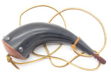 HANDMADE JOHN NELSON IDAHO 10.25" BUFFALO MOUNTAIN MAN BLACK POWDER RIFLE HORN