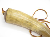 HANDMADE JOHN NELSON IDAHO 11.25" FRONTIER STYLE MOUNTAIN MAN BLACK POWDER HORN