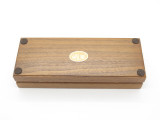 Buck 196 112 Walnut Wood Display Case Box for Fixed Blade Folding Pocket Knife