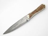 Dean Oliver 1095 HC Handmade USA Elk Stag Mountain Man Fixed Blade Hunting Knife
