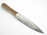 Dean Oliver 1095 HC Handmade USA Elk Stag Mountain Man Fixed Blade Hunting Knife