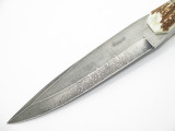 Dean Oliver 1095 HC Handmade USA Elk Stag Mountain Man Fixed Blade Hunting Knife