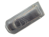 VINTAGE BUCK 110 111 USED BLACK LEATHER FOLDING HUNTER LOCKBACK KNIFE SHEATH