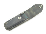VINTAGE BUCK 110 111 USED BLACK LEATHER FOLDING HUNTER LOCKBACK KNIFE SHEATH
