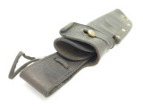 Vintage Puma Germany Black Leather Fixed Blade Knife Sheath Used