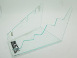 Lot of 4 Used Buck Acrylic Tier Knife Counter Stand Fixed Blade Folding Display