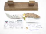 Buck Custom Limited Paul Bos 408 Kalinga Pro S30V Burlwood Fixed Hunting Knife
