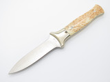 Vtg Parker American Blade Seki Japan Fukuta AUS-6A Bone Fixed Dagger Boot Knife