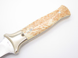 Vtg Parker American Blade Seki Japan Fukuta AUS-6A Bone Fixed Dagger Boot Knife
