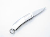 Inagaki Seki Japan Miniature Keychain Mini Jewelry MOP Pearl Folding Neck Knife