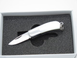 Inagaki Seki Japan Miniature Keychain Mini Jewelry MOP Pearl Folding Neck Knife