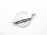 Inagaki Seki Japan Miniature Keychain Mini Jewelry Black MOP Folding Neck Knife