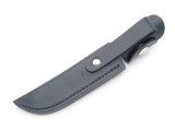 Buck 105 Pathfinder Fisherman Black Leather Sheath Fixed Blade Knife *blem