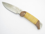 IC.CUT IC-100 Seki Japan VG-10 San Mai Damascus Fixed Blade Hunting Knife Sheath