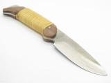 IC.CUT IC-100 Seki Japan VG-10 San Mai Damascus Fixed Blade Hunting Knife Sheath