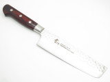 Sakai Takayuki Japan Nakiri 160mm Vg10 Hammered Damascus Kitchen Chef Knife