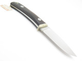 Vtg G. Sakai Custom Seki Japan ATS-34 Fixed Blade Hunting Knife With Sheath