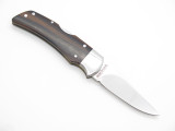 Vtg Gerber G. Sakai Seki Japan Ebony Folding Hunter I Lockback Pocket Knife